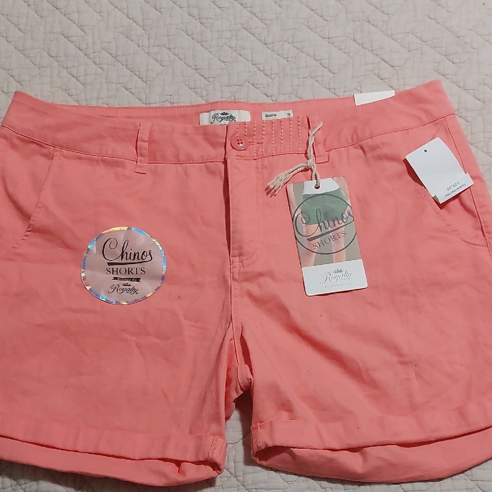 NWT Women's Coral Chino Shorts